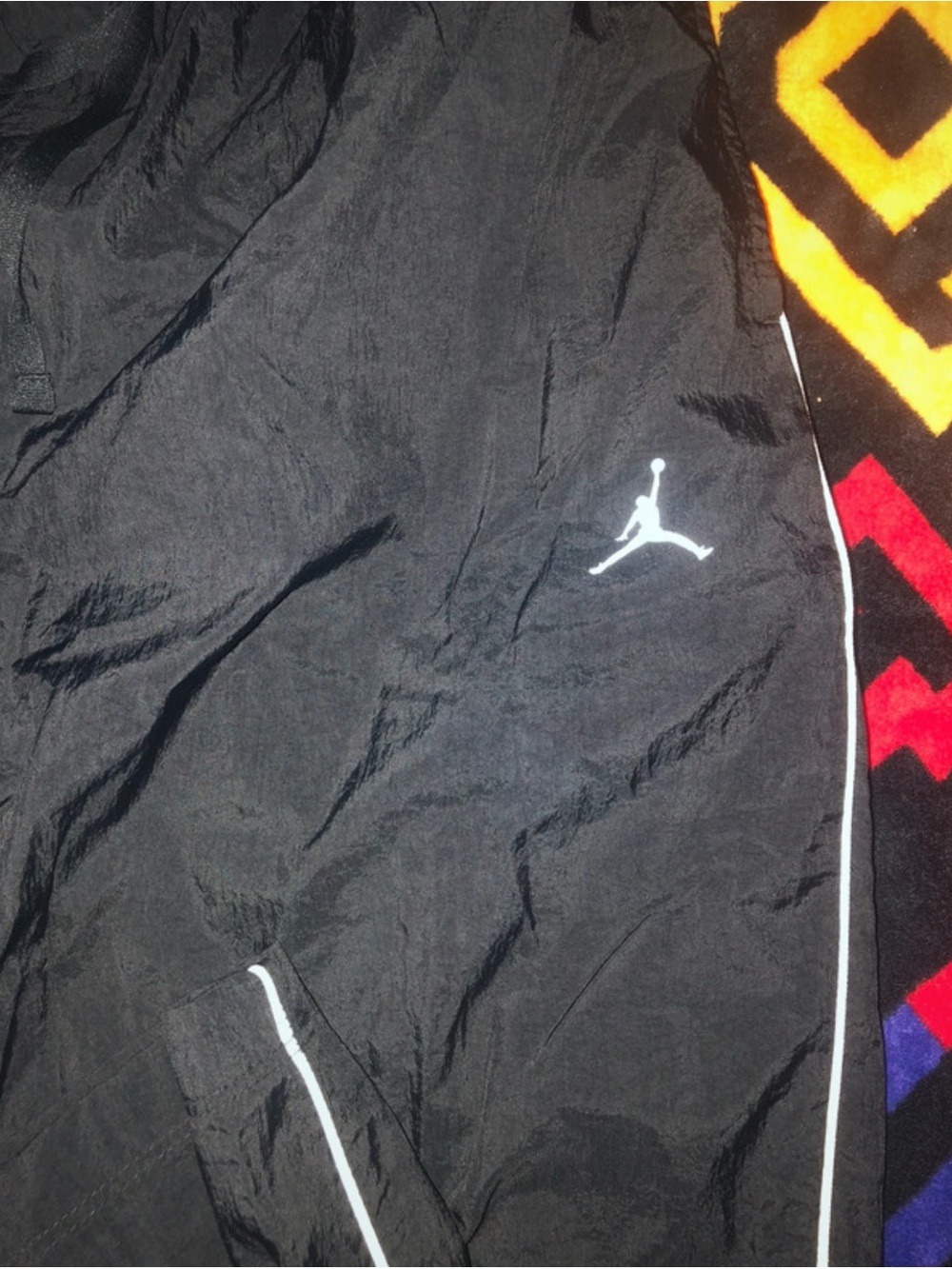Mens Y2K 90’s Baggy AIRFLIGHT Jordan’s Black Athletic pants